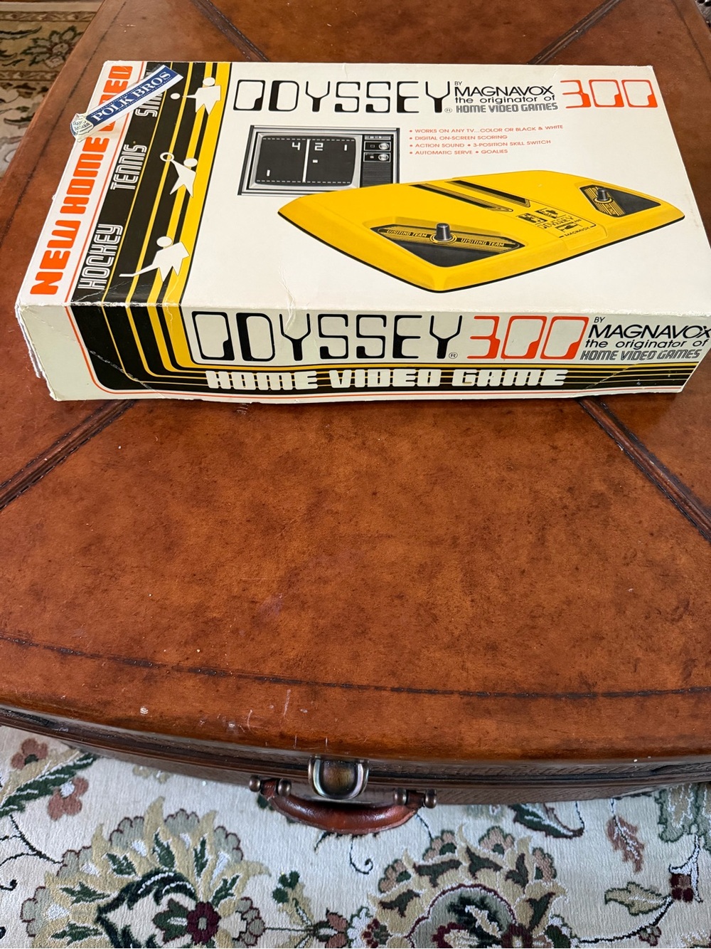 Odyssey 300 Vintage Yellow Home Video Game Console